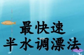 抛竿野钓调漂的最佳方法与技巧（精通钓鱼技巧）